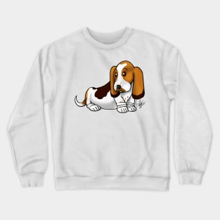 Dog - Basset Hound - Tri-Color Crewneck Sweatshirt